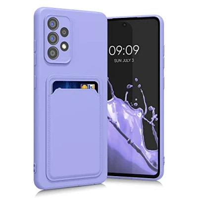 Abbildung von kwmobile Handyhülle kompatibel mit Samsung Galaxy A52 / 5G A52s Hülle Handy Cover Fach für Karten in Lavendel