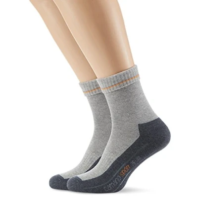 Abbildung von Camano Herren 5942 Sportsocken, Grau (Grey 10), (Herstellergröße: 43/46) (2er Pack)