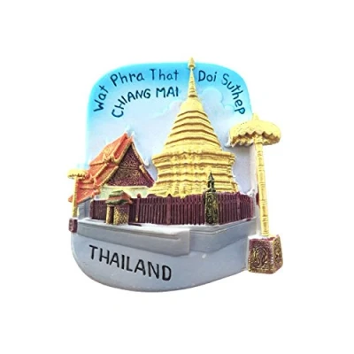 Abbildung von wedaredai Chiang Mai Thailand 3D Kühlschrank Magnet Reise Aufkleber Souvenirs, Kunstharz Home und Küche Dekoration aus China