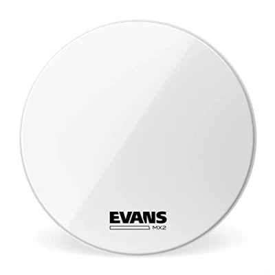 Abbildung von Evans MX2 White Marching Bassdrumfell, weiß, 26 Zoll