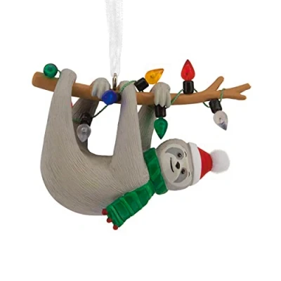 Abbildung von Hallmark Festliches Faultier auf AST, Weihnachtsdekoration
