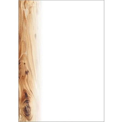Abbildung von SIGEL DP684 Hochwertiges Motivpaper, Druckerpapier, Eichenholz, braun, A5, 100 Blatt, Motiv beidseitig, 90 g/m², für Speisekarten, aus nachhaltigem Papier