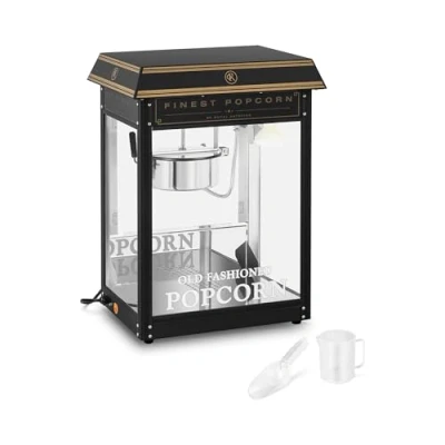 Abbildung von Royal Catering Popcornmaschine Retro Popcornmaker Popcornautomat 1600 W 5 kg/h golden