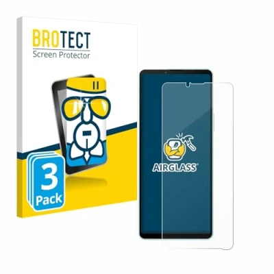 Abbildung von BROTECT Schutzglas für Sony Xperia 10 VI (3 Stück) Schutzfolie Panzer Folie Glas [Extrem Kratzfest 9H, Anti Fingerprint, Ultra Transparent]