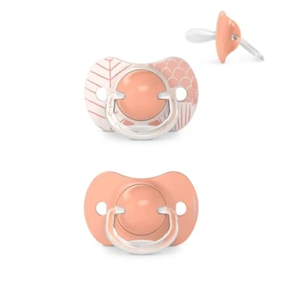 Abbildung von Suavinex, Schnuller für Babys von +18 Monaten, 2er Pack, mit Physiologischem Sauger SX Pro aus Silikon, Symmetrisch, Superweich und Flexibel, Dreams Pink