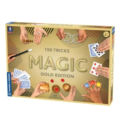 Abbildung von Thames &amp; Kosmos , 698232 Magic: Gold Edition 150 Tricks Blow Your Friends and Family Away with These Amazing Magic 42 Props Ages 8+