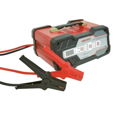 Abbildung von Absaar AB JS012 Batterieladegerät mit Starthilfe 12A 6/12V, Schwarz/Rot