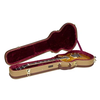 Abbildung von Crossrock Wooden Case for Les Paul Electric Guitars,Vinyl Tweed (CRW620LTW)