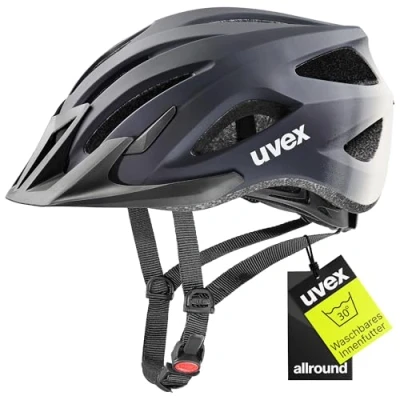 Abbildung von uvex viva 3 leichter Allround Helm für Damen und Herren individuelle Größenanpassung waschbare Innenausstattung deep space sand matt 52 57 cm
