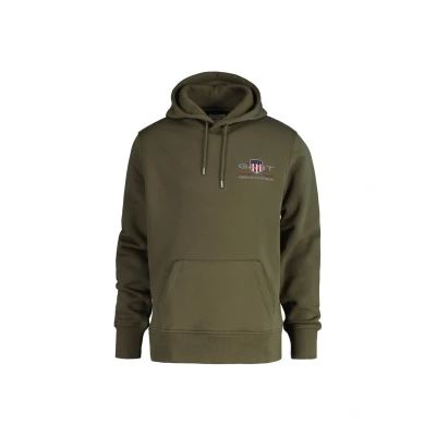 Abbildung von GANT Medium Archive Shield Hoodie Sweatshirt, Herren, Größe: 4XL, Grün