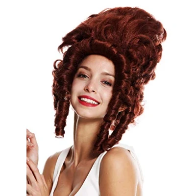 Abbildung von WIG ME UP VK 38 130 Perücke Damenperücke Theater Cosplay Barock Pompadour Marie Antoinette Gräfin Edelfrau Kupfer Rot