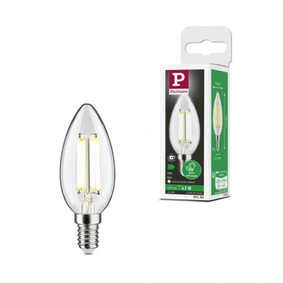 Abbildung von Paulmann LED Leuchtmittel Eco Line Filament 230V Kerze E14 1er Set 525lm 2,5W 4000K Klar, E14, 1 St., Neutralweiß
