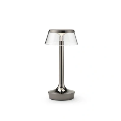 Abbildung von Flos LED Akku Tischleuchte Bon jour unplugged, schwarz chrom