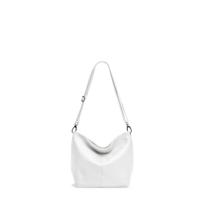 Abbildung von Caspar TL803 klassisch elegante Damen Lederhandtasche, Farbe:weiß, Accessoires:One Size