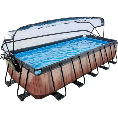 Abbildung von EXIT Pool mit Abdeckung, Wärmepumpe 540x250cm Wood