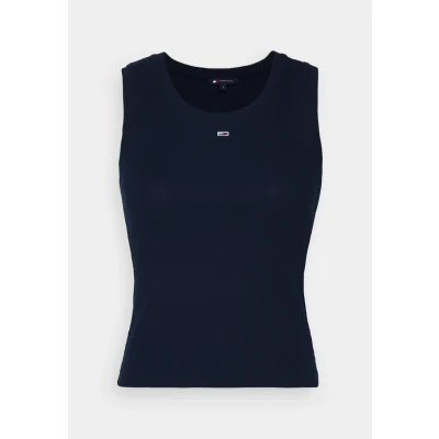 Abbildung von Tommy Jeans Essential TANK Top, Damen, Größe: 54, Dark night navy