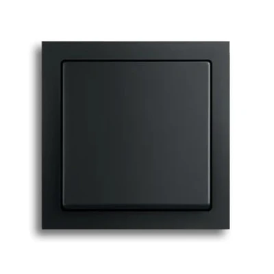 Abbildung von Busch Jaeger future® Linear Komplett Set: 2000/6 US Wechselschalter Einsatz +1786 885 Wippe + 1721 885K Abdeckrahmen 1 fach, Future schwarz matt