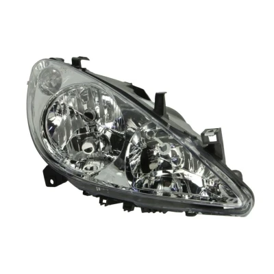 Abbildung von TYC 20 0165 55 2 Scheinwerfer rechts H7, H1 mit Nebelscheinwerfer für Rechtsverkehr Elektromotor PEUGEOT: 307 Schrägheck, SW, CC