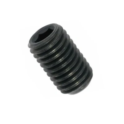 Abbildung von Madenschrauben/Gewindestifte M4 x 8 mm Schwarz 45H DIN 913 mit Kegelkuppe und Innensechskant Metrisch Gewinde (Gewinde: M4, Länge: mm, Menge: 5 St.)