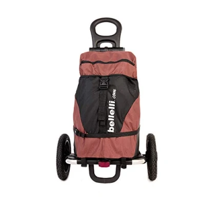 Abbildung von B bellelli Tourist Fahrradtransportwagen Nutzlast 25 kg Mit brauner Tasche