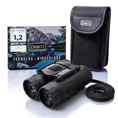 Abbildung von ZIRBITZ® HD Fernglas Kleines und kompaktes im Taschenformat für Wandern, Vogelbeobachtung Reise Ideal Erwachsene Kinder (8x25)