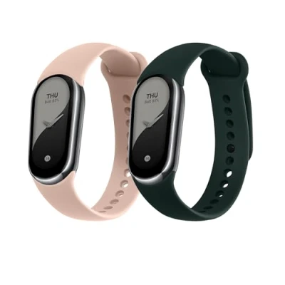 Abbildung von kwmobile Uhrenarmband 2x Sportarmband für Xiaomi Mi Band 8, Armband TPU Silikon Set Fitnesstracker