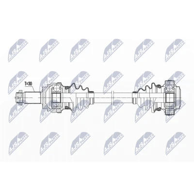 Abbildung von NTY NPW BM 071 Antriebswelle Hinterachse rechts, links Schaltgetriebe BMW: X1