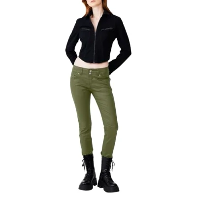 Abbildung von LTB Jeans Damen Molly M Jeans, Green Coated Wash 2836, 33W / 32L