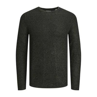 Abbildung von Jack &amp; Jones MIT Rundhals Strickpullover, Herren, Größe: Small, Kombu green