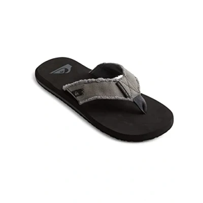 Abbildung von Quiksilver Monkey Abyss Zehentrenner, Herren, Größe: 47, Grey/black/brown Textil