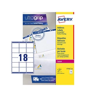 Abbildung von Avery L7161 40 Adress Etiketten schnellablösend