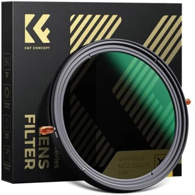 Abbildung von K&amp;F Concept Nano X ND Filter 82mm CPL&amp;ND2 ND32 2 in 1 multifunktionaler Graufilter und CPL Polfilter