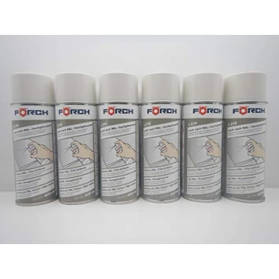 Abbildung von FORCH GRAUWEISS Weiss GRAU RAL 9002 Lack LACKSPRAY Spray SPRAYDOSE 400ML (1)