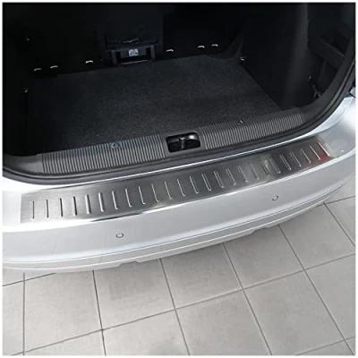 Abbildung von teileplus24 L585E Ladekantenschutz V2A Edelstahl kompatibel mit Skoda Yeti Outdoor Adventure 2013 2017 Abkantung