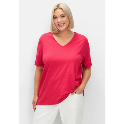 Abbildung von Sheego Tshirt basic, Damen, Größe: 40/42, Sorbet pink