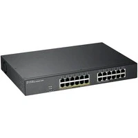 Abbildung von ZyXEL 24 Port Gigabit PoE Switch Smart Managed Rackmontage 12 PoE+ Ports mit einem Budget von 130 Watt VLAN, IGMP, QoS [GS1900 24EP] GS1900 24EP EU0101F