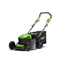 Abbildung von Greenworks GD40LM46SP, Schubrasenmäher, 750 m², 46 cm, 2,5 7 mm, 4 Rad/Räder