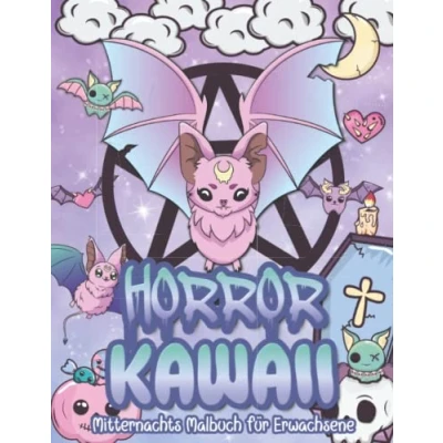 Abbildung von Horror Kawaii Malbuch: Mitternachts Malbuch für Erwachsene &amp; Kinder mit 25 gruseligen süßen Monstern zum Ausmalen