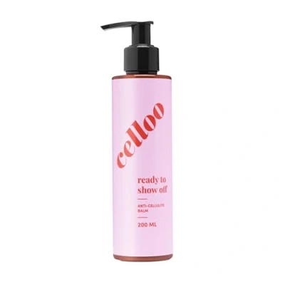 Abbildung von Celloo Anti Cellulite Creme für Damen 200 ml Bodylotion trockene Haut, Lotion gegen &amp; Dehnungsstreifen mit Avokadoöl, Ingwerwurzelextrakt Wärmendes anticellulite Natürliche, Vegan