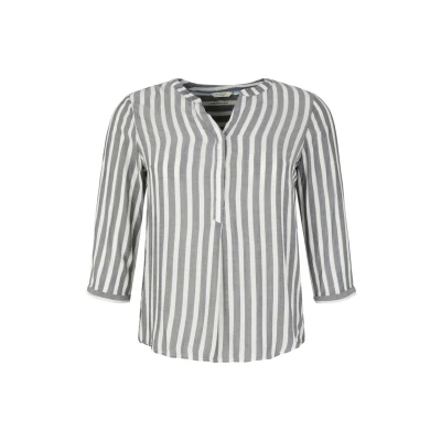 Abbildung von MY TRUE ME TOM Tailor Striped Bluse offwhite/navy, Damen, Größe: 50, Offwhite/navy