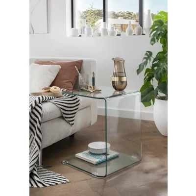Abbildung von freiraum Beistelltisch 7/147, in Klarflas, Glas 45x51x50cm (BxHxT)