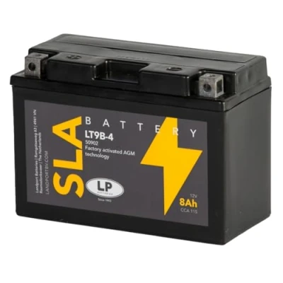 Abbildung von LANDPORT Batterie 12 V 8 Ah (YT9B 4) [wartungsfrei &amp; versiegelt] kompatibel für Derbi, MBK, Yamaha