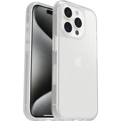Abbildung von OtterBox Sleek Hülle für iPhone 15 Pro, stoßfest, sturzsicher, ultraschlank, schützende Hülle, Getestet nach Militärstandard, Stardust, Keine Einzelhandelsverpackung