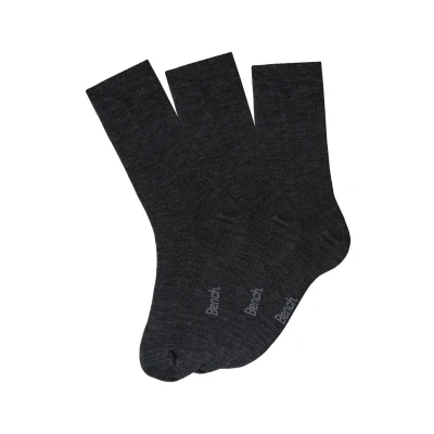 Abbildung von Bench 3 PACK Socken, Herren, Größe: 39 42, Anthrazit