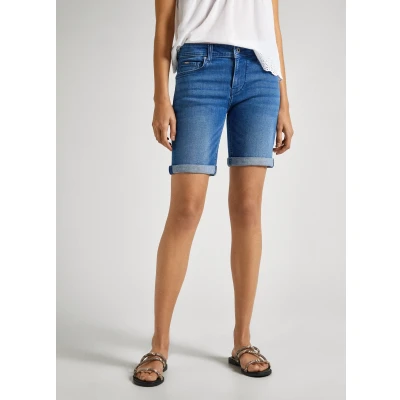 Abbildung von Pepe Jeans SLIM Short Shorts, Damen, Größe: 25, Denim