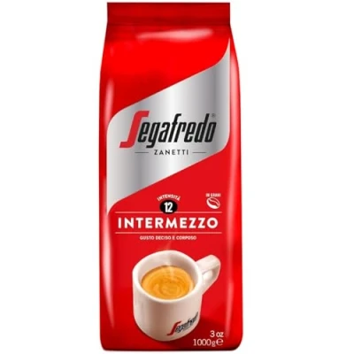 Abbildung von Segafredo Zanetti Intermezzo Ganze Bohne (1 kg Packung) Geeignet für alle italienischen Kaffeespezialitäten Kaffeebohnen mit mittlerer Röstung, stark und vollmundig im Geschmack
