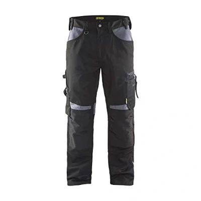Abbildung von Blaklader 155618609994D116 Handwerker Arbeitshose ohne Nageltaschen, Schwarz/Grau, Größe D116