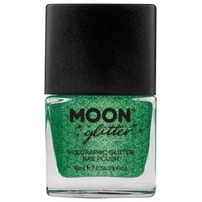 Abbildung von Holographischer Glitzer Nagellack von Moon Glitter 10ml Grün