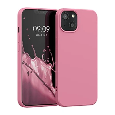 Abbildung von kwmobile Hülle kompatibel mit Apple iPhone 13 Silikon Handy Case Handyhülle weiche Oberfläche kabelloses Laden Sweet Candy