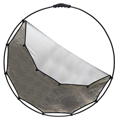 Abbildung von Manfrotto LL LR3310 HaloCompact Reflektor, 82cm, Sunlite/Soft Silver,
